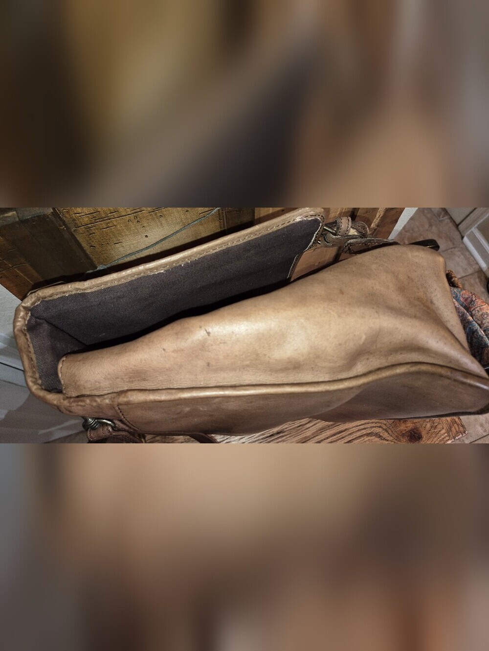 Heritage Leather Briefcase-Computer Bag/Portfolio 16”x12” Vintage Brown - Picture 7 of 14